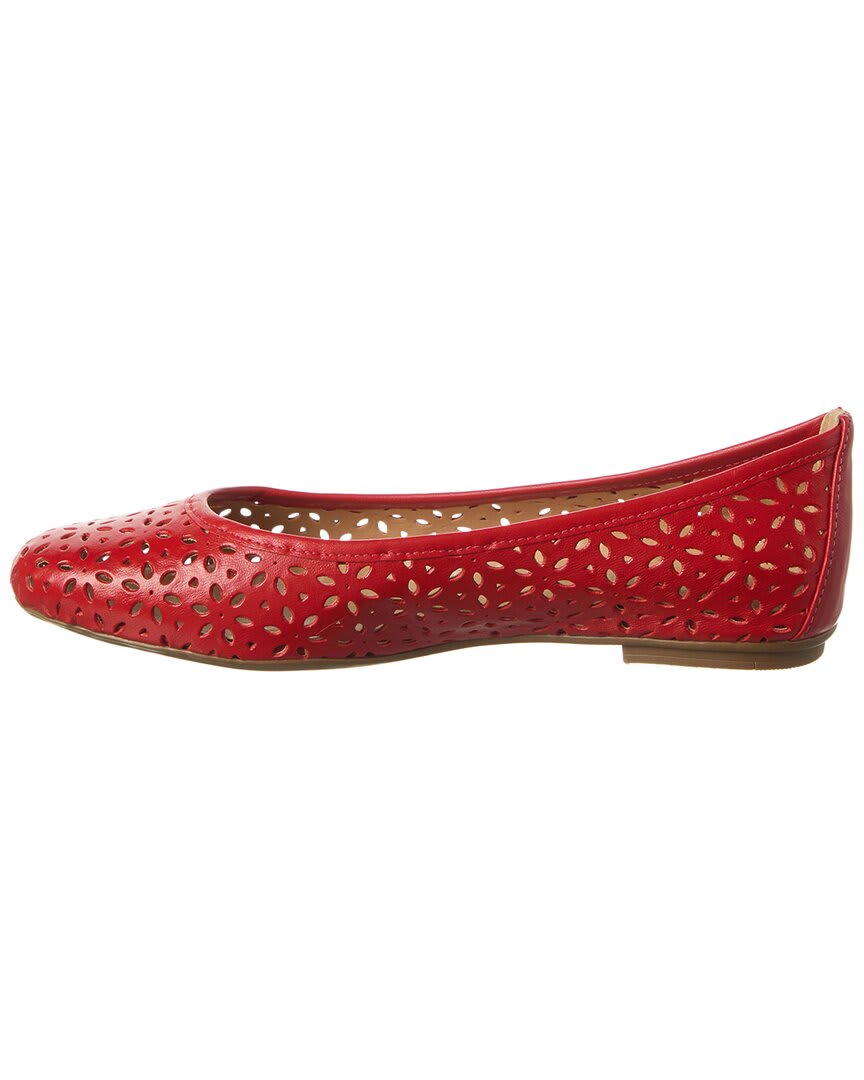 French Sole Leyla Laser Cut Leather Flat