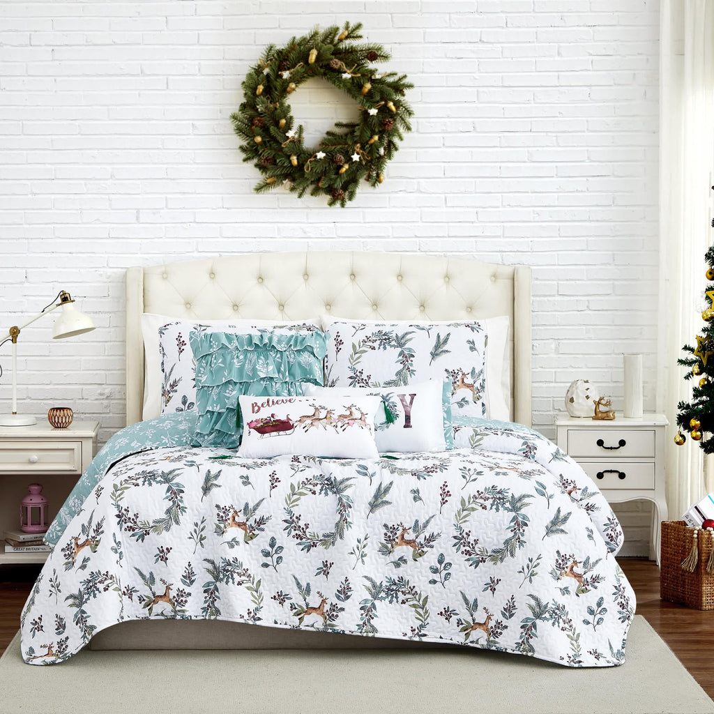 Southshore Fine Linens Happy Holidays 6PC Quilt Set
