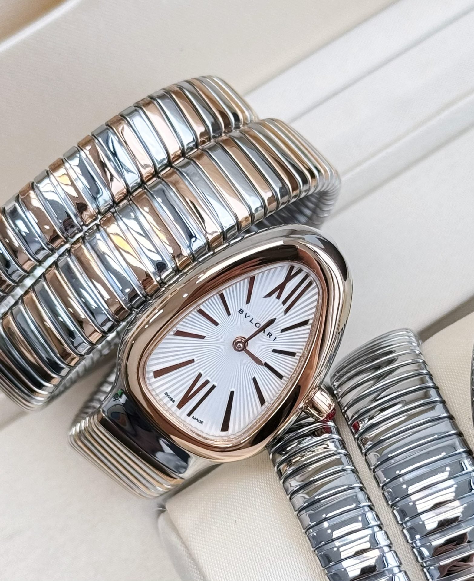 Bvlgari Serpenti Tubogas Double-Coil Wrap Watch – Two-Tone