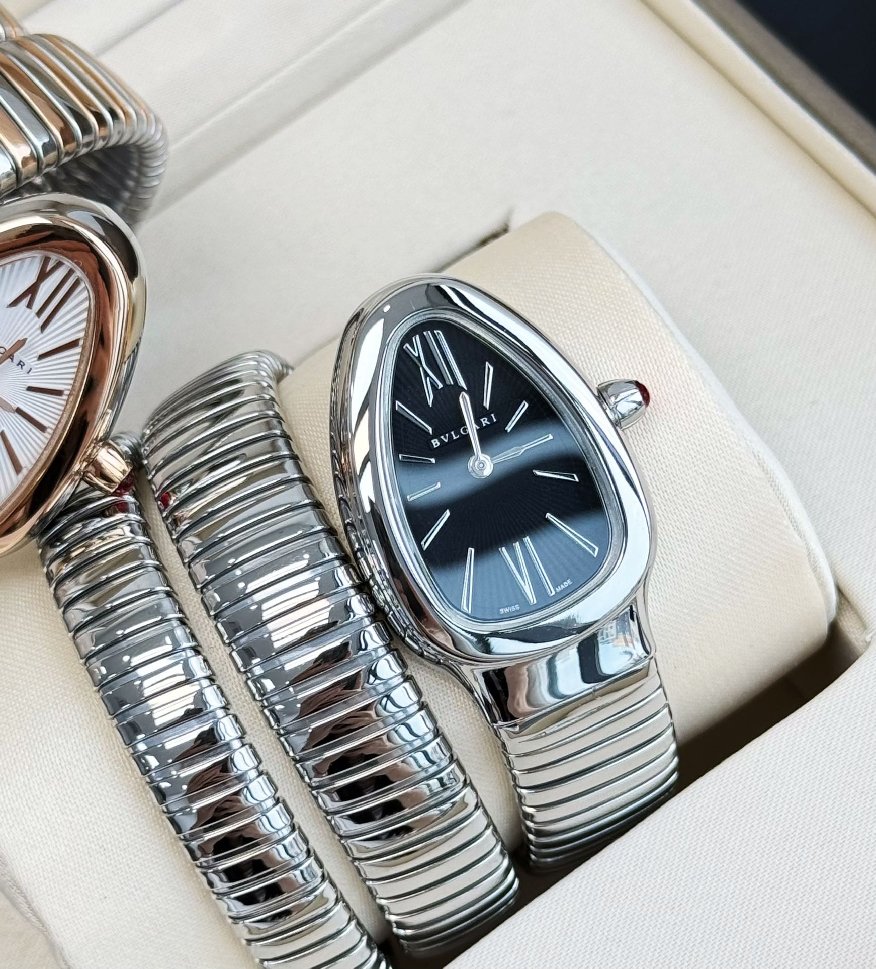 Bvlgari Serpenti Tubogas Double-Coil Wrap Watch – Two-Tone