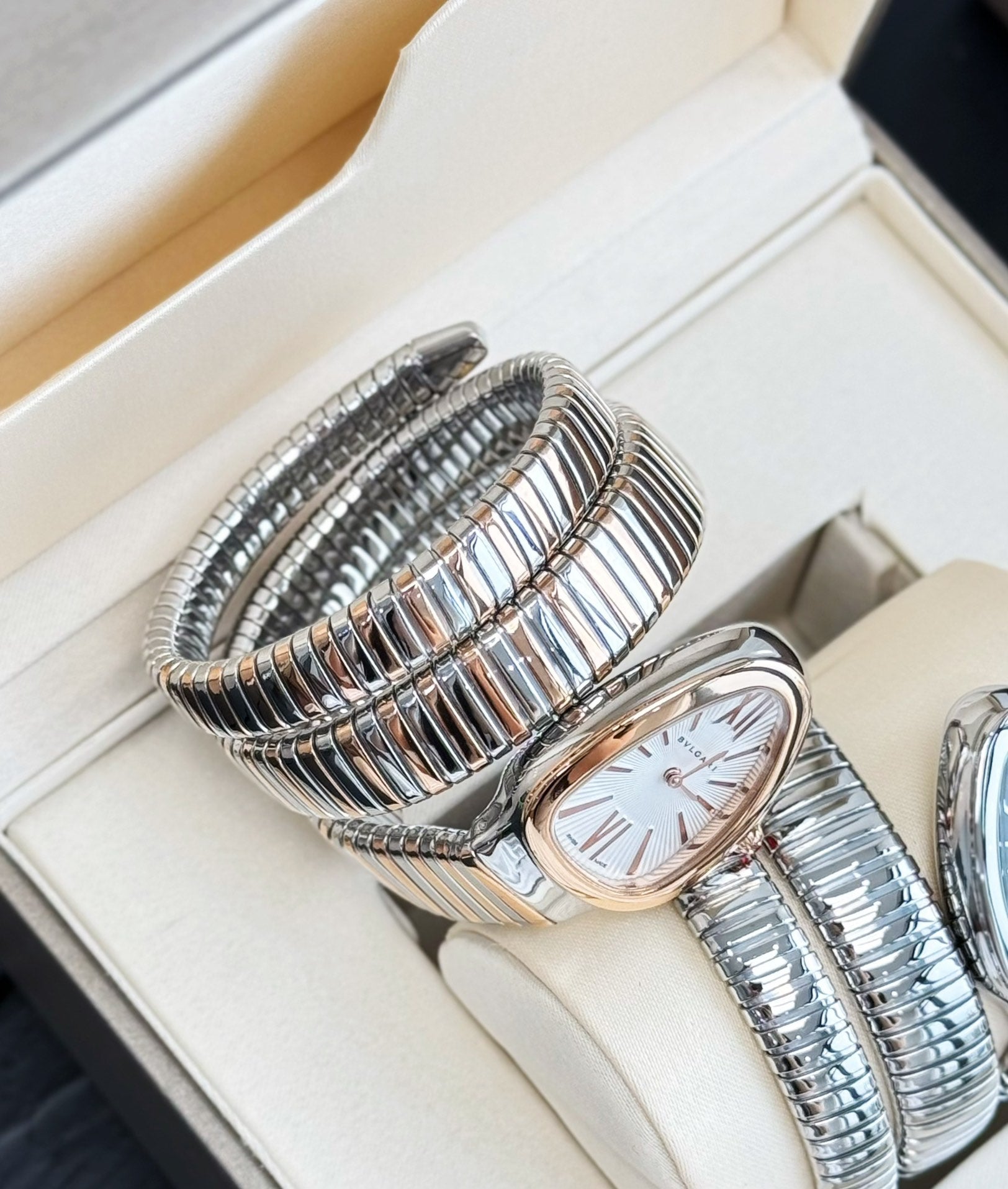 Bvlgari Serpenti Tubogas Double-Coil Wrap Watch – Two-Tone