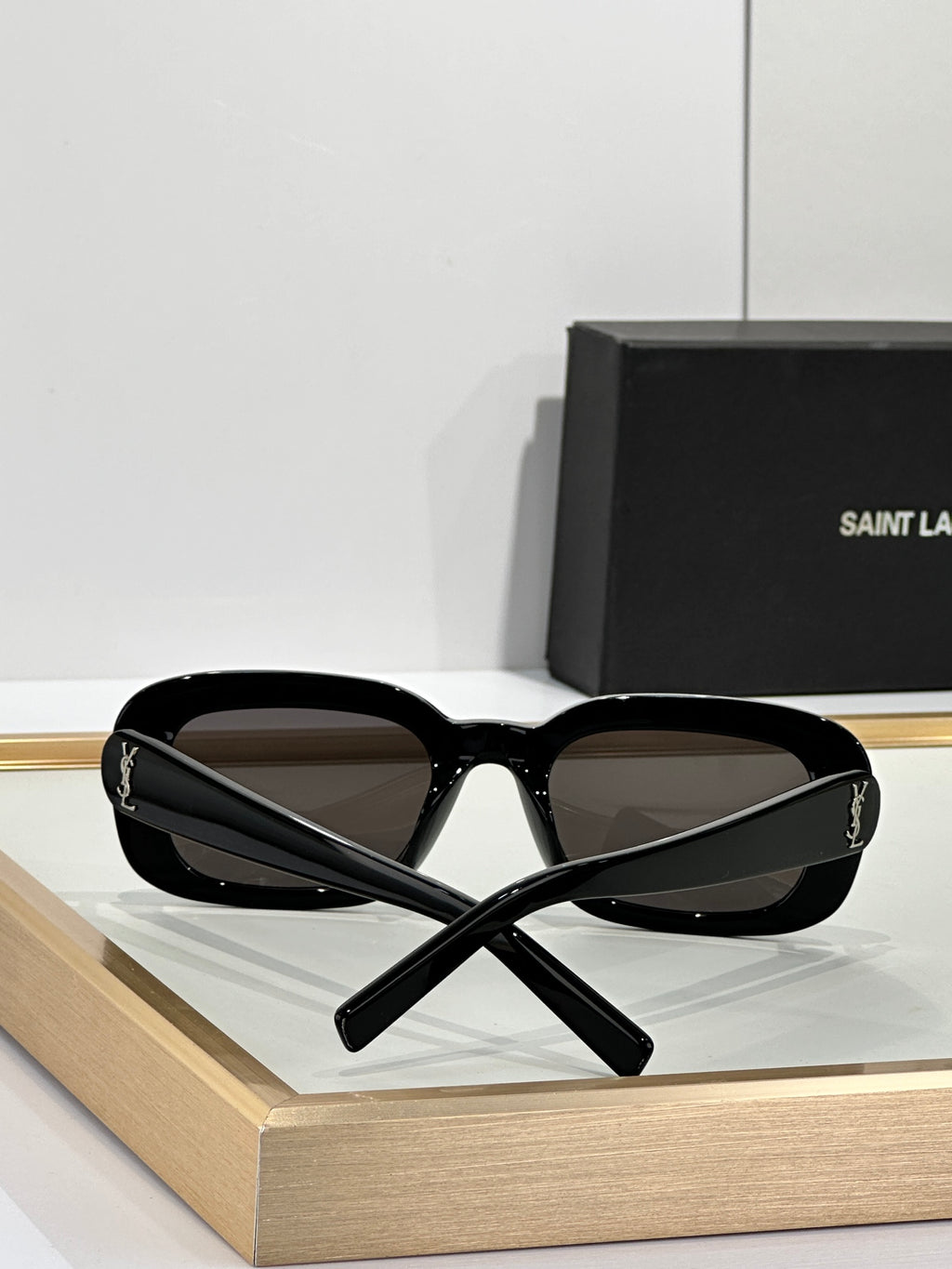 Saint Laurent SL 534 Sunrise Rectangle Acetate Sunglasses