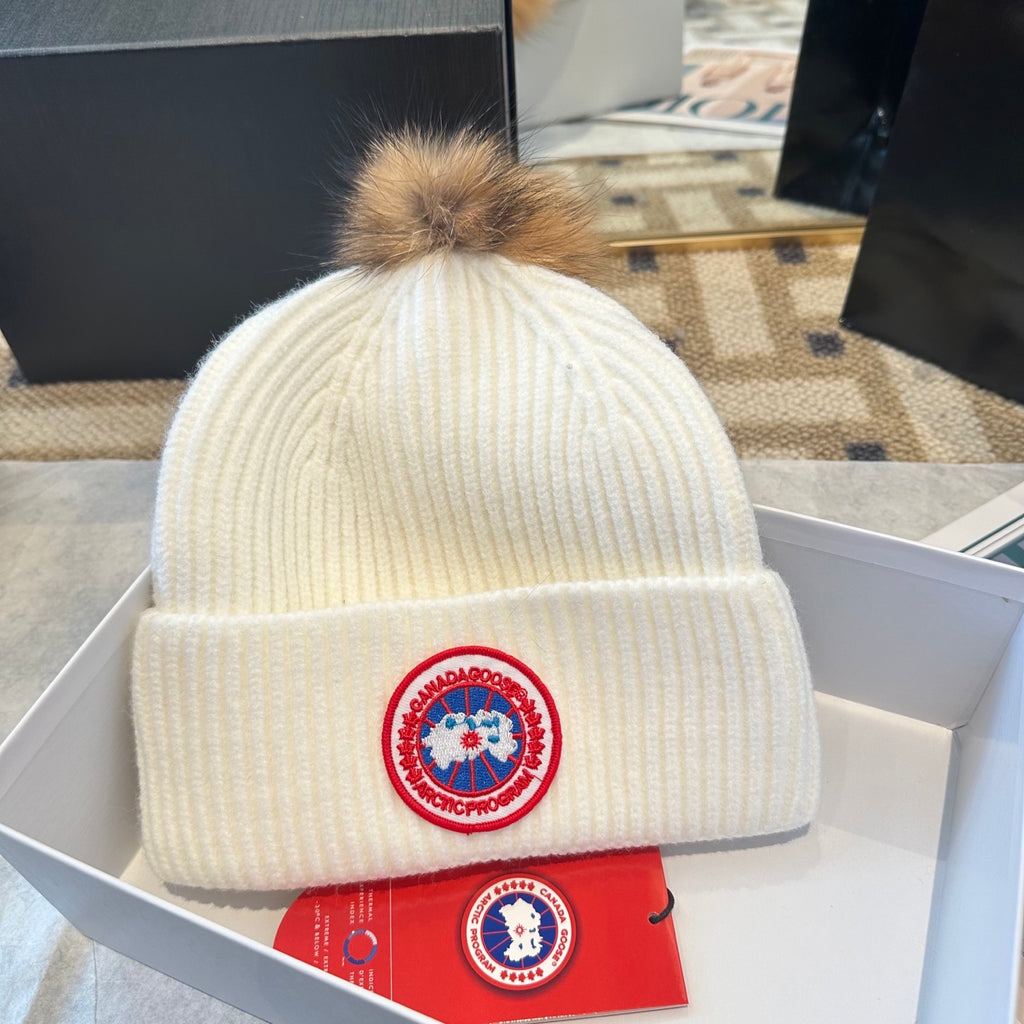 Canada Goose Pom-Pom Knit Beanie