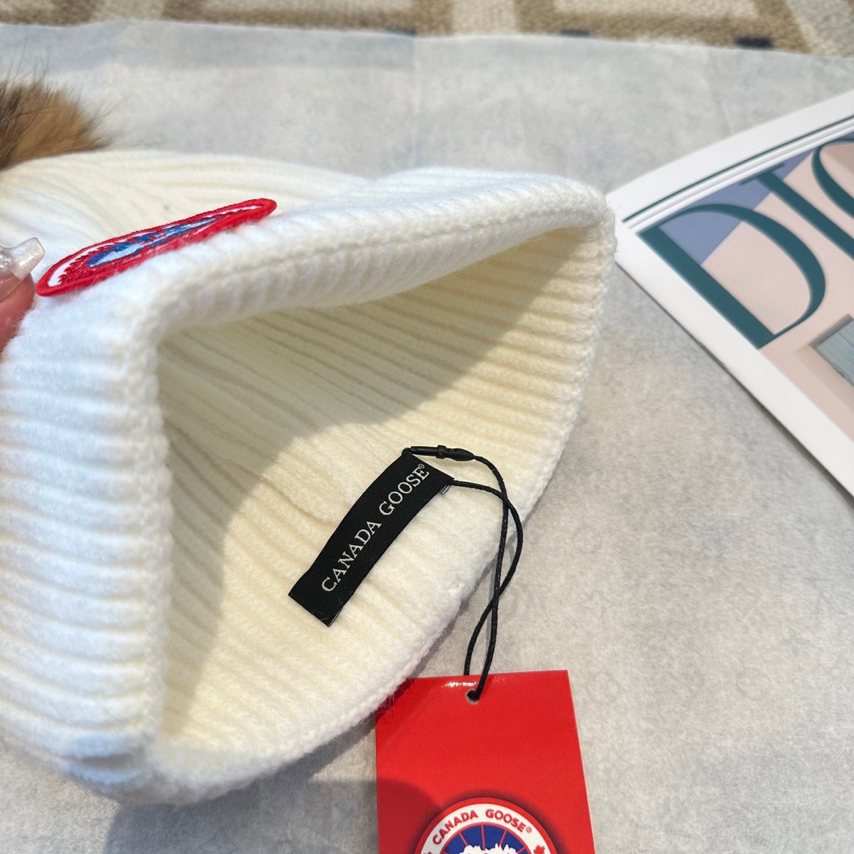 Canada Goose Pom-Pom Knit Beanie