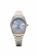Vivienne Westwood Ladies Watch – Silver Blue Tartan Dial Crystal Bezel