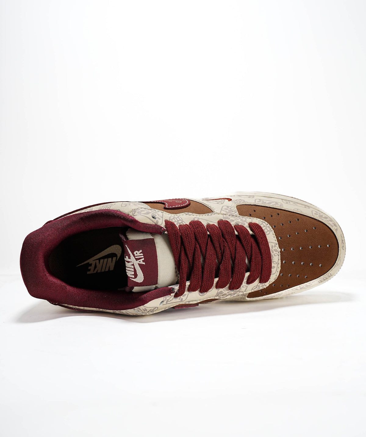 Nike Air Force 1 Low Year of the Horse – Cream Tan Burgundy Chinese New Year