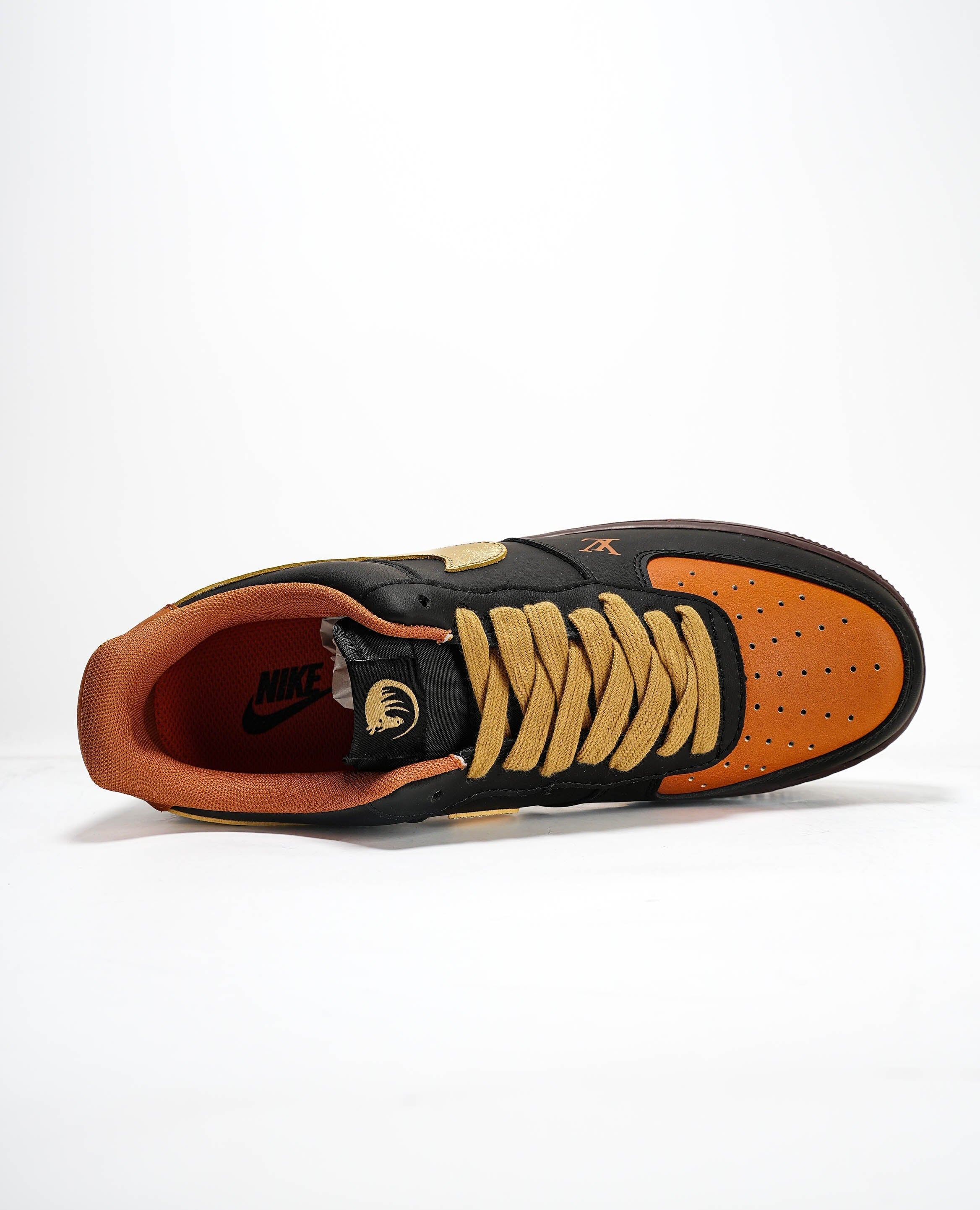 Louis Vuitton x Nike Air Force 1 by Virgil Abloh – Black Orange Gold