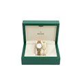 Rolex Ladies Gold-Tone Watch & Clover Bracelet Gift Set