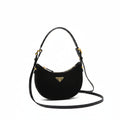 Prada Arqué Re-Nylon Mini Hobo Bag – Black
