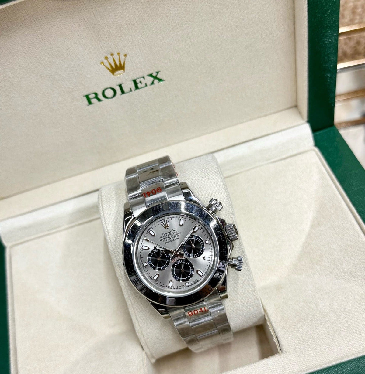 Rolex Cosmograph Daytona – White Panda Dial Black Ceramic Bezel