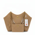 Chanel Quilted Caviar Leather Tote with Pouch – Camel