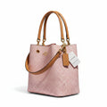 Coach Mini Town Bucket Bag – Blush Pink Signature Canvas