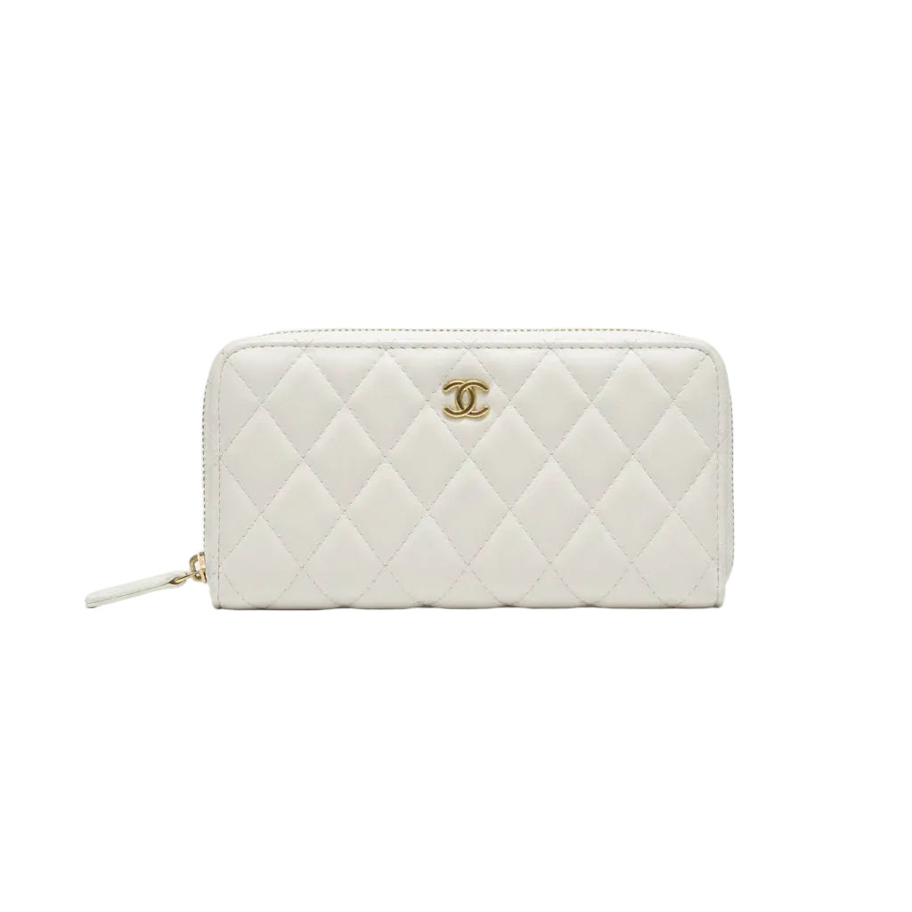 Chanel Classic Zip-Around Wallet – Quilted Lambskin