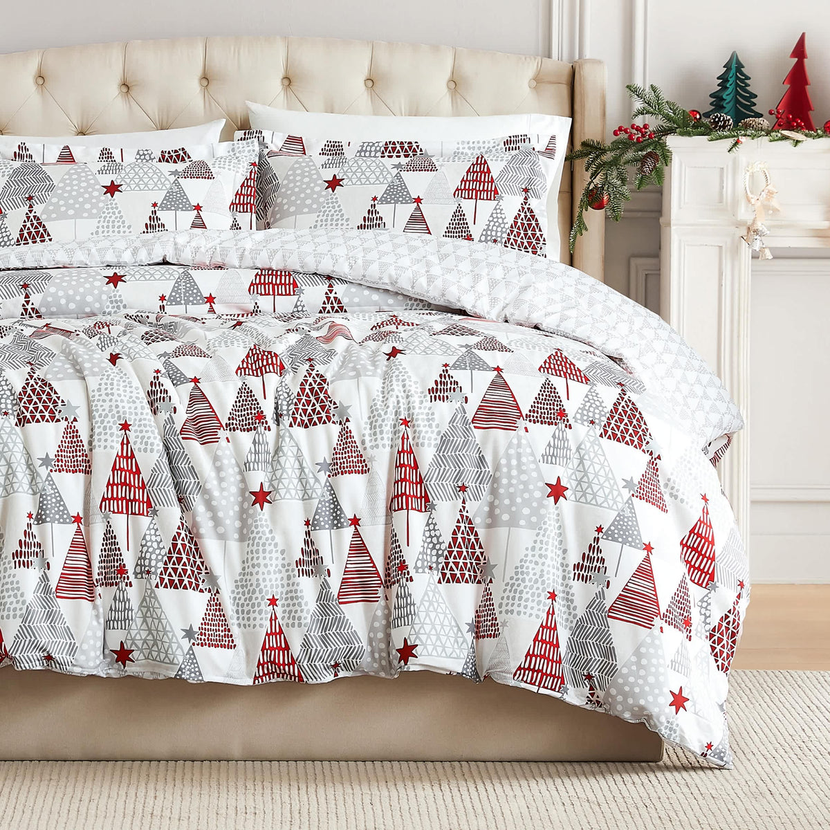 Southshore Fine Linens Merry and Bright Oversized Duvet Cover Set