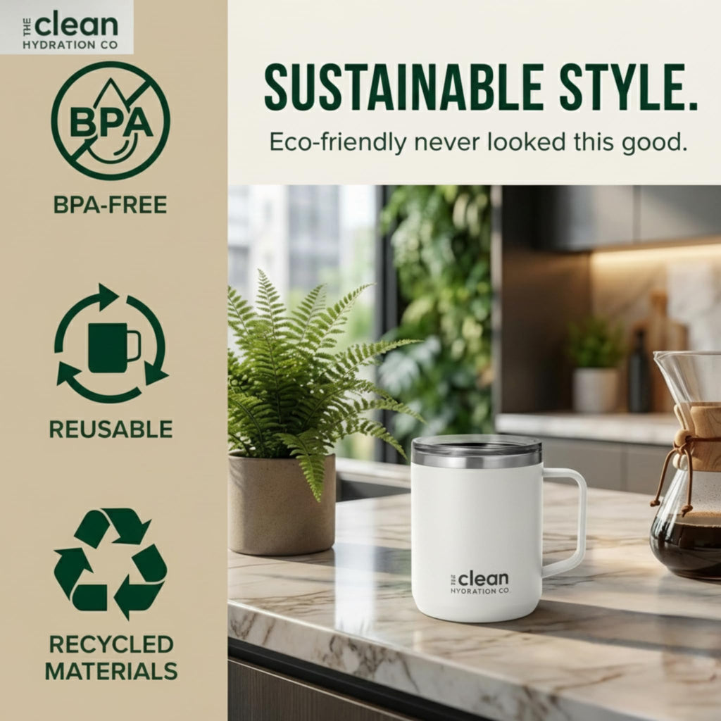The Clean Hydration Co. Insulated Travel Mug