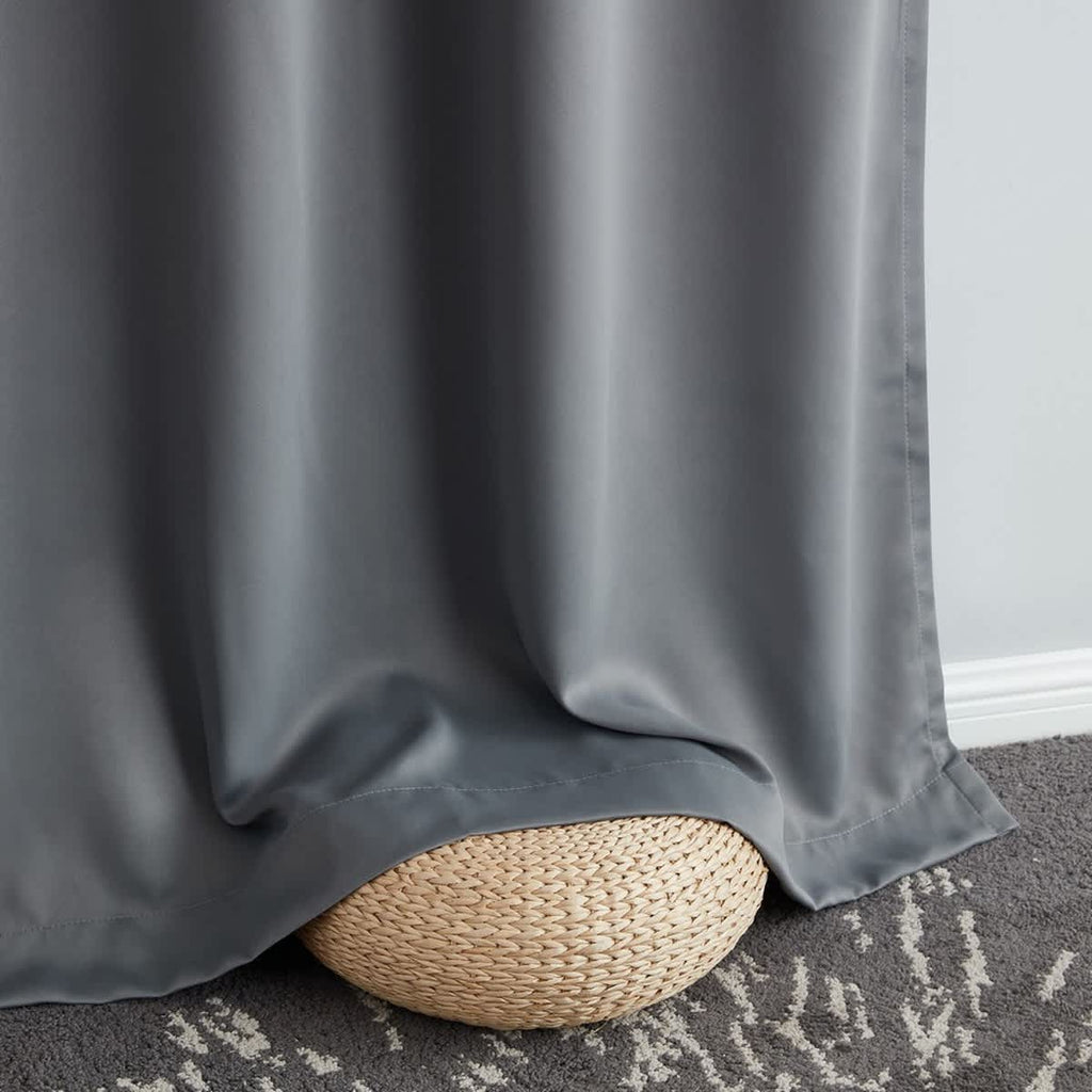 Thd Virginia 100% Blackout Grommet Total Privacy Curtain Panels - Set of 2