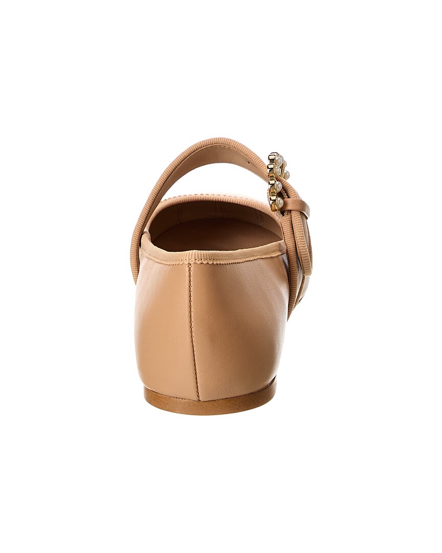 Stuart Weitzman Piper Leather Ballet Flat