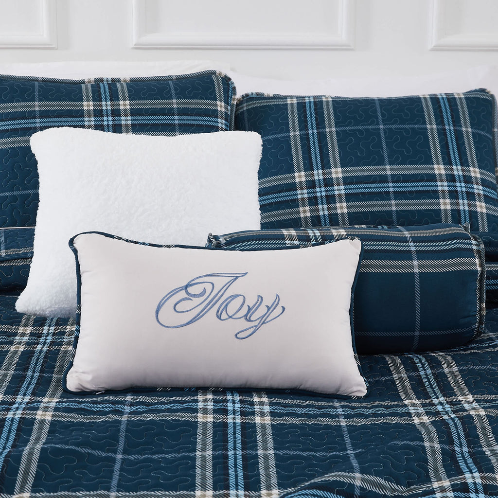 Southshore Fine Linens Vilano Plaid 6PC Quilt Set