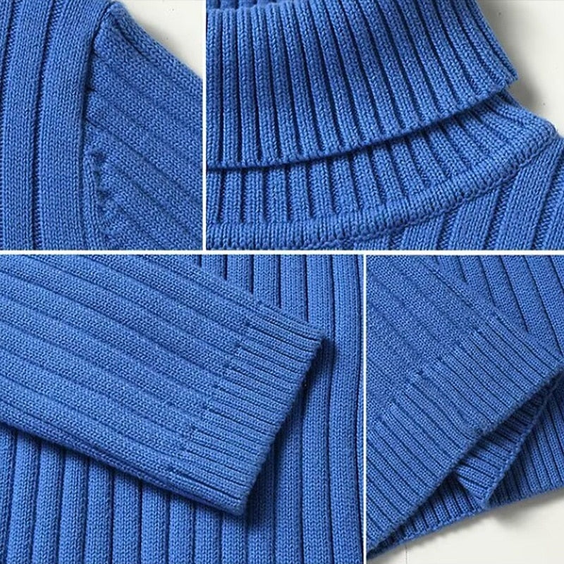 Hamish | Gerippter Rollkragenpullover