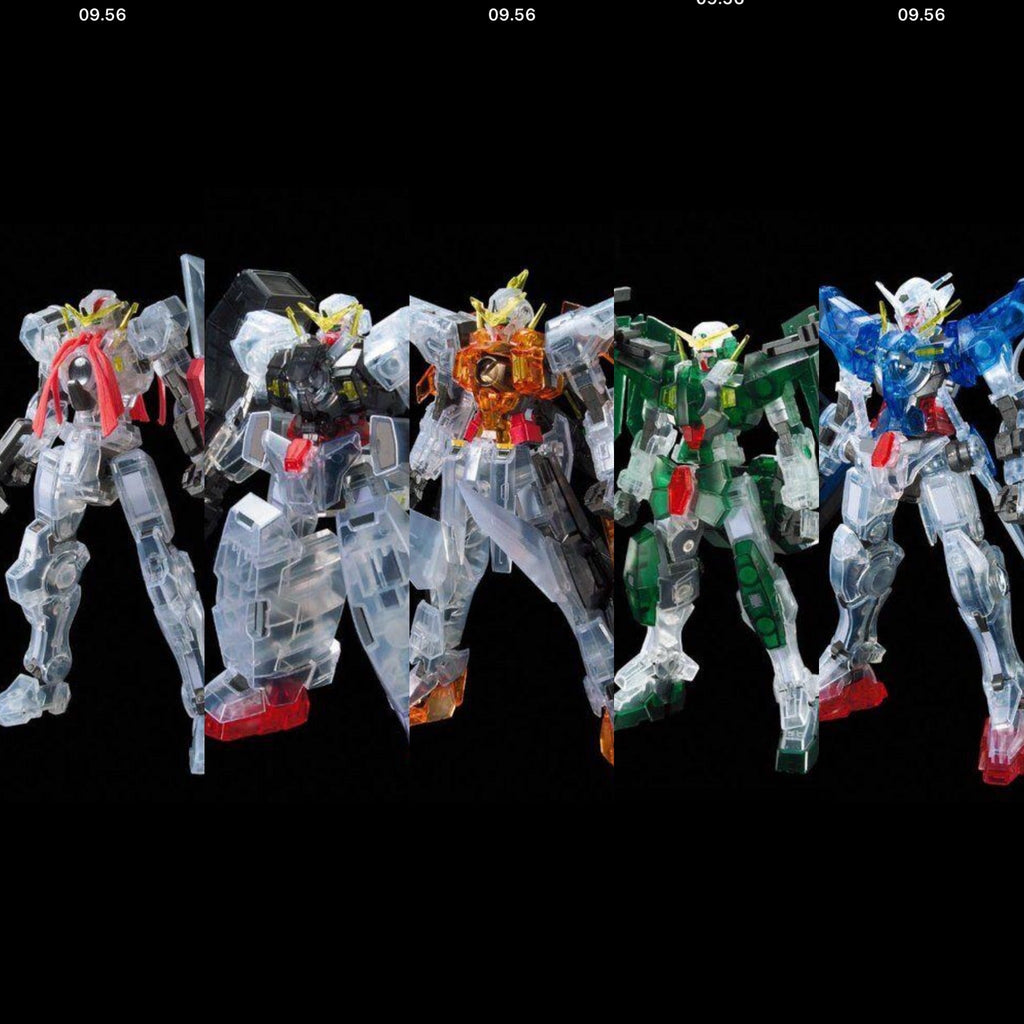 HG Gundam 00 1ST Season Clear Set 1/144 5 pcs. Gundams!