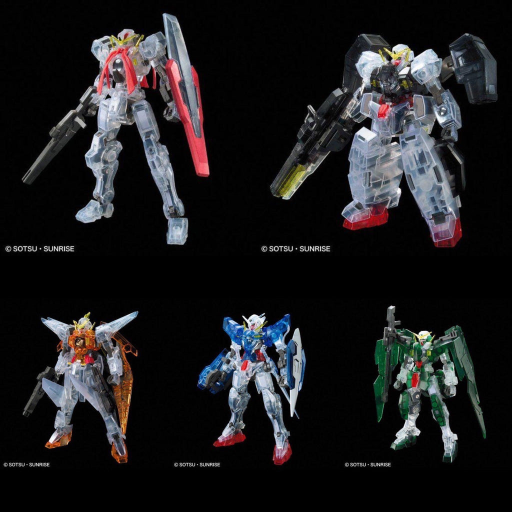 HG Gundam 00 1ST Season Clear Set 1/144 5 pcs. Gundams!