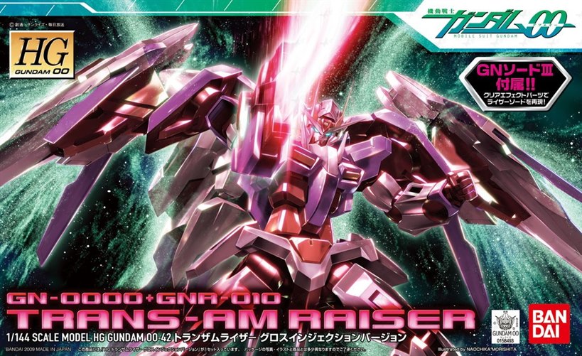 HG GN-0000+GNR-010 Trans-Am Raiser Gloss Injection Ver. 1/144
