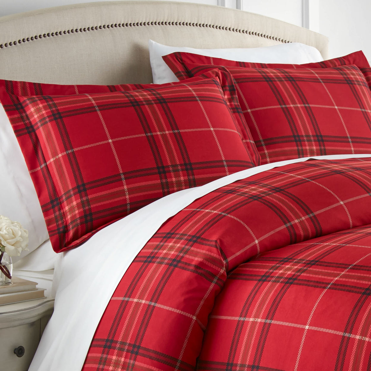 Southshore Fine Linens Vilano Plaid Duvet Set
