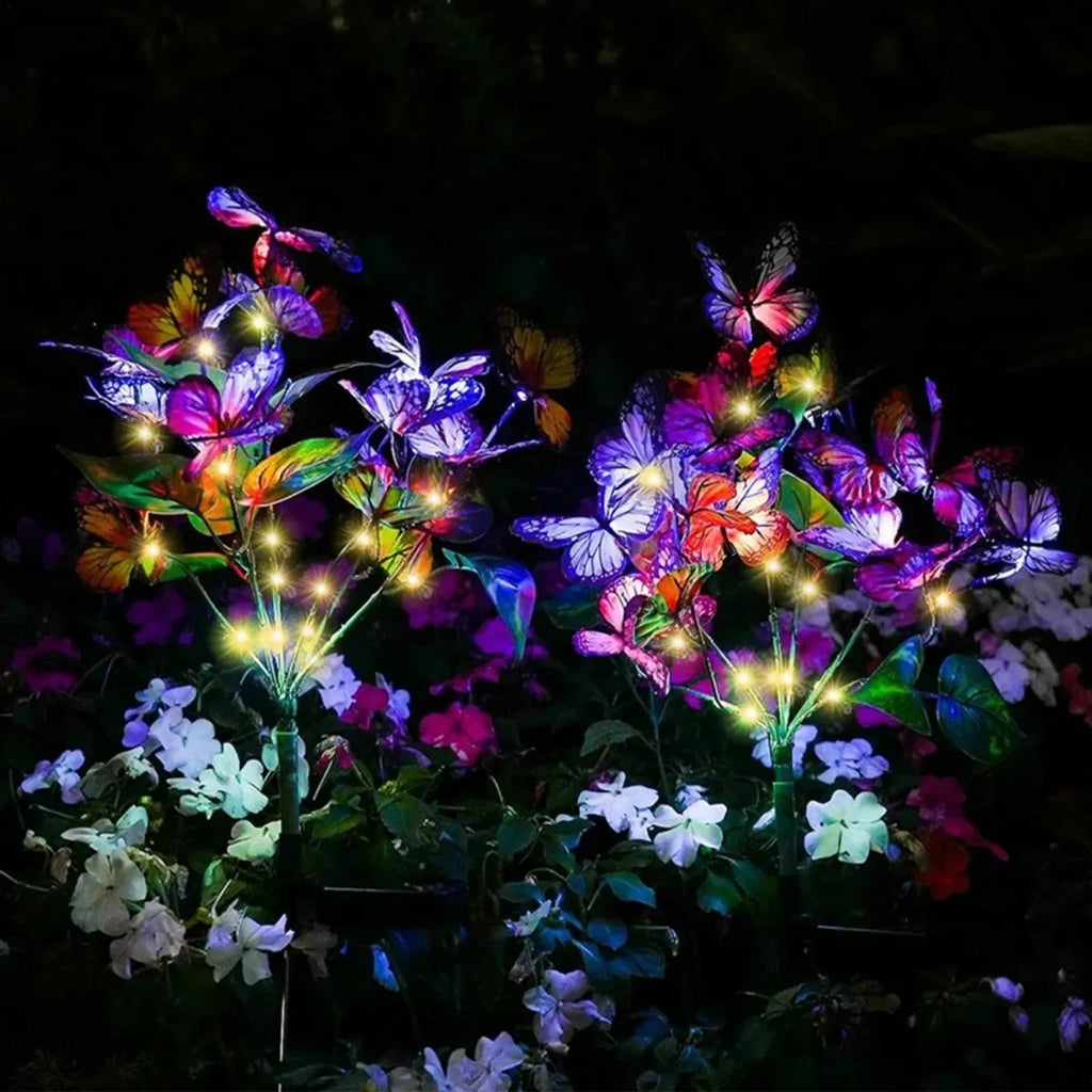 Solar Butterfly Garden Stake Lights