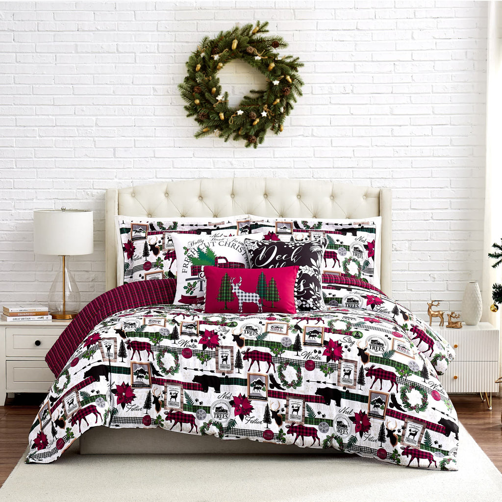 Southshore Fine Linens Merrytown Christmas 6PC Comforter Set