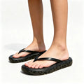 Women’s Trendy Leopard Print Platform Flip-Flops