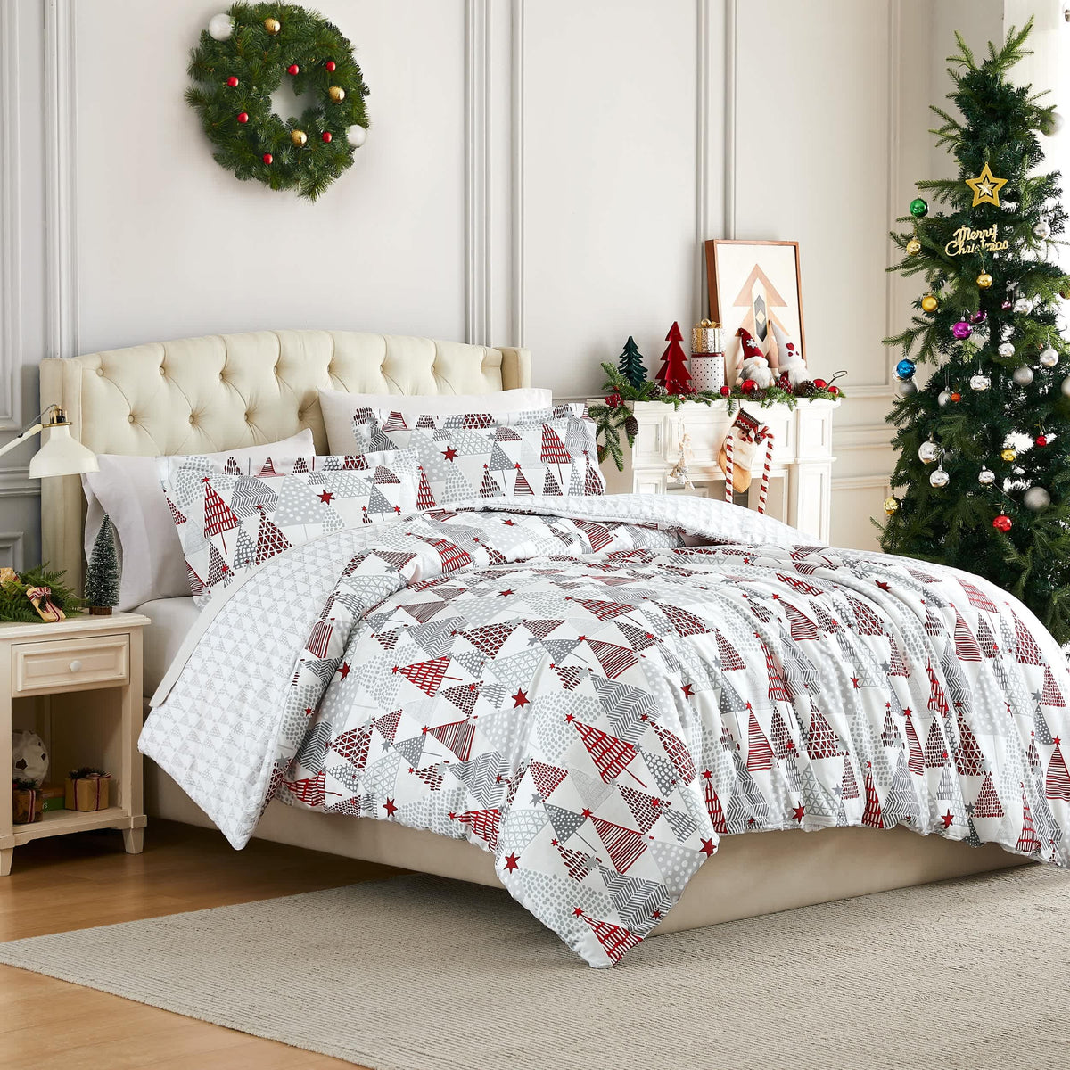 Southshore Fine Linens Merry and Bright Oversized Duvet Cover Set