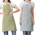 2-Pack Striped Cotton Linen Apron