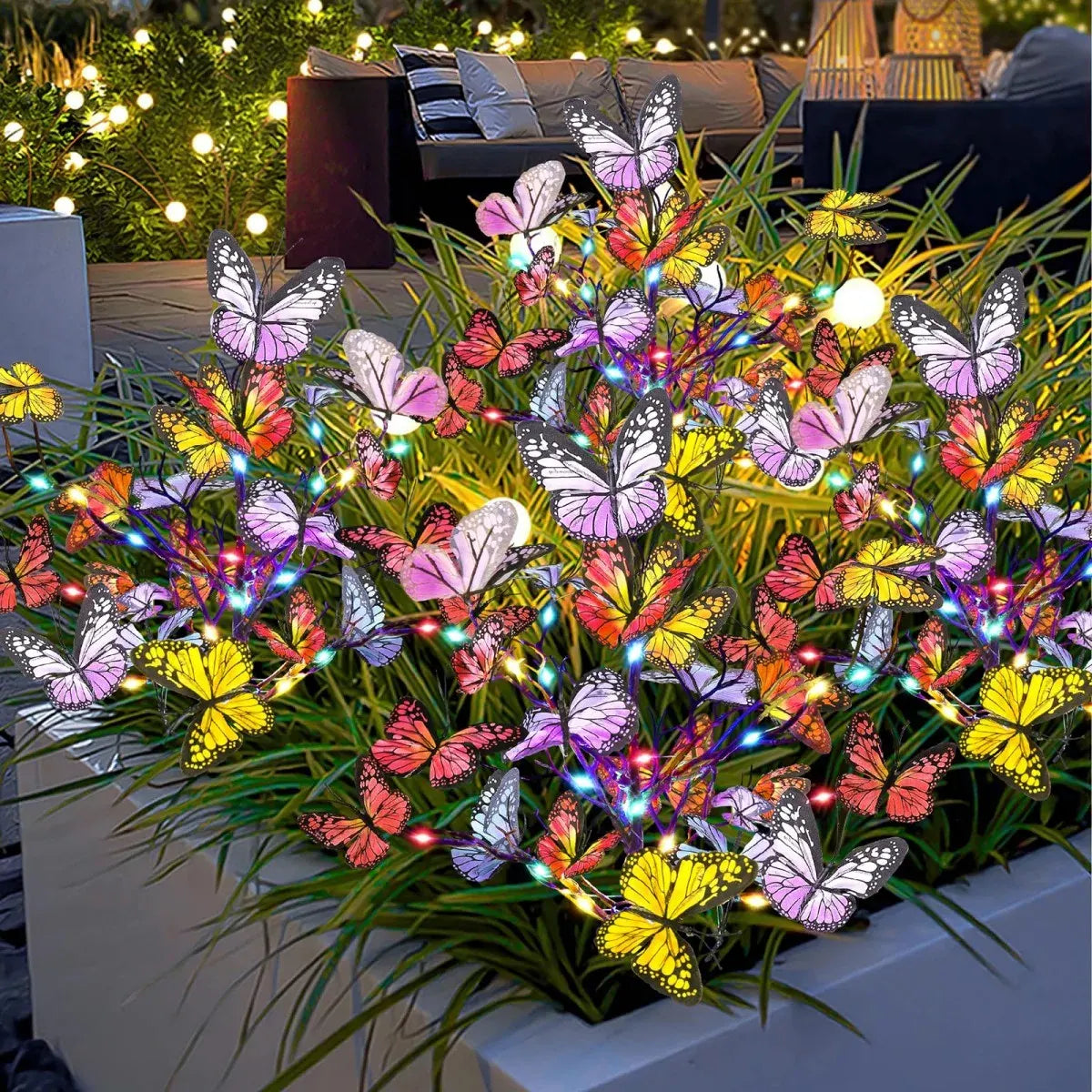 Solar Butterfly Garden Stake Lights