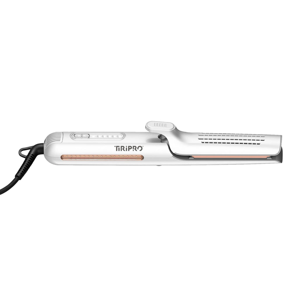 TIRI-PRO - 2-in-1 Air Styler Flat Iron & Curling Tool with Infrared Heat & Tourmaline Plates