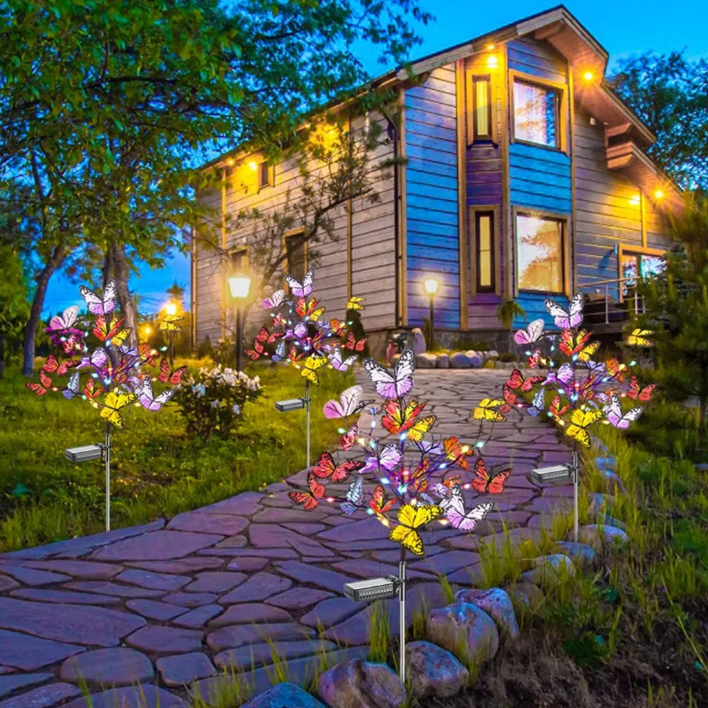 Solar Butterfly Garden Stake Lights