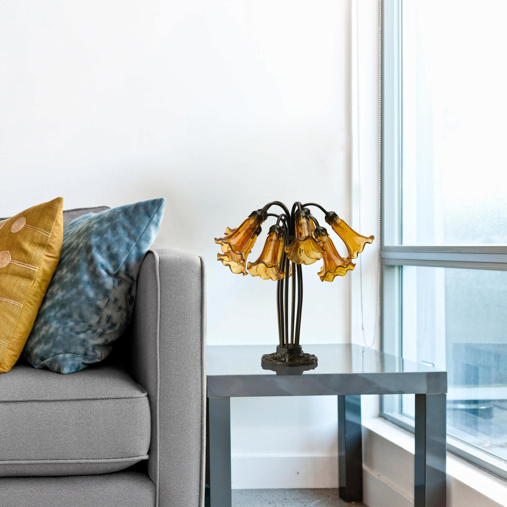River of Goods 10" Arm Lily Lamp