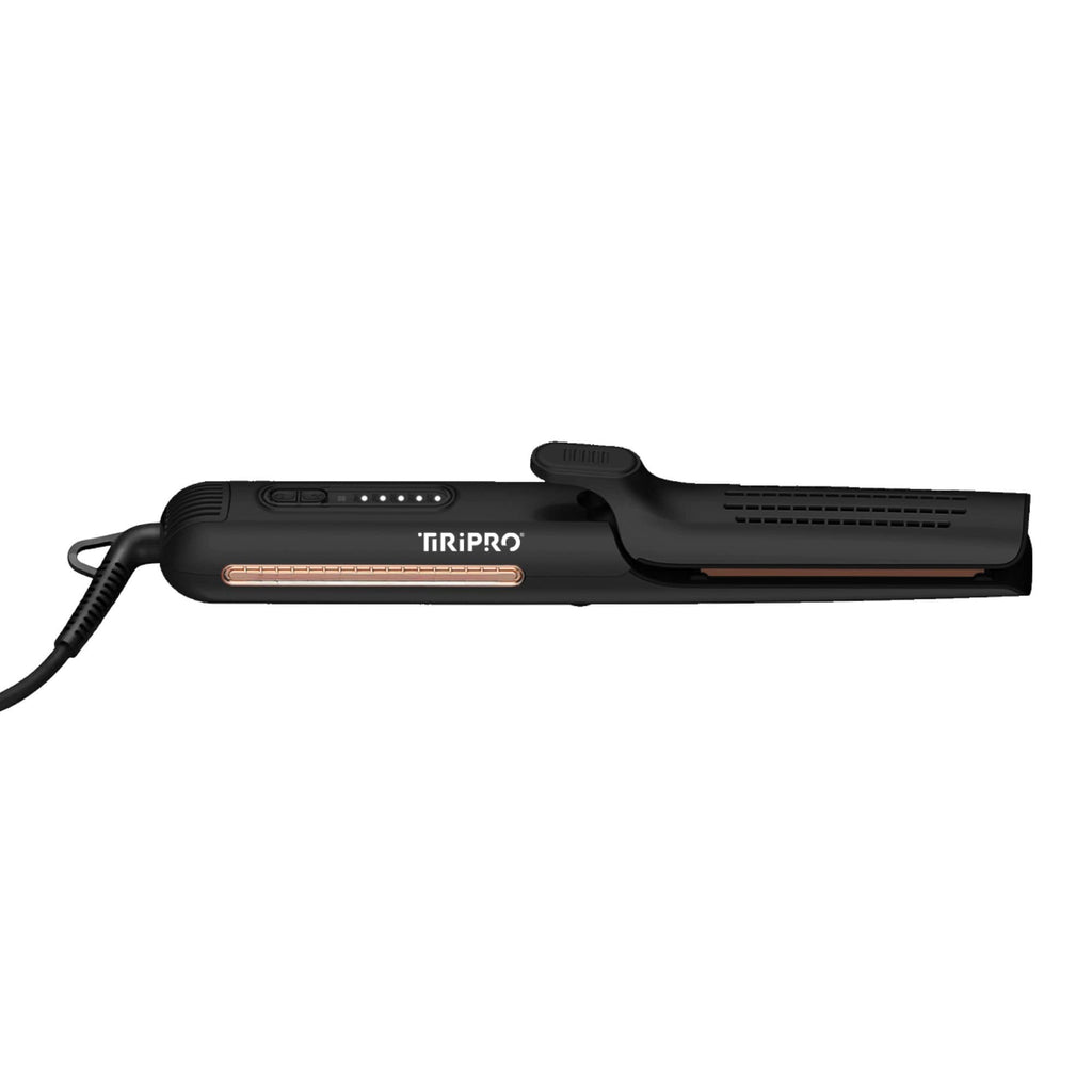 TIRI-PRO - 2-in-1 Air Styler Flat Iron & Curling Tool with Infrared Heat & Tourmaline Plates