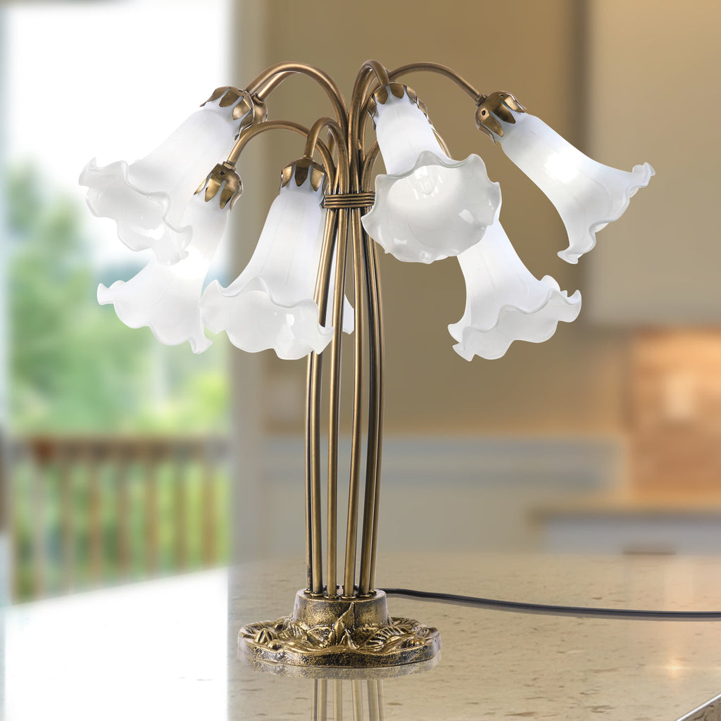River of Goods 10" Arm Lily Lamp