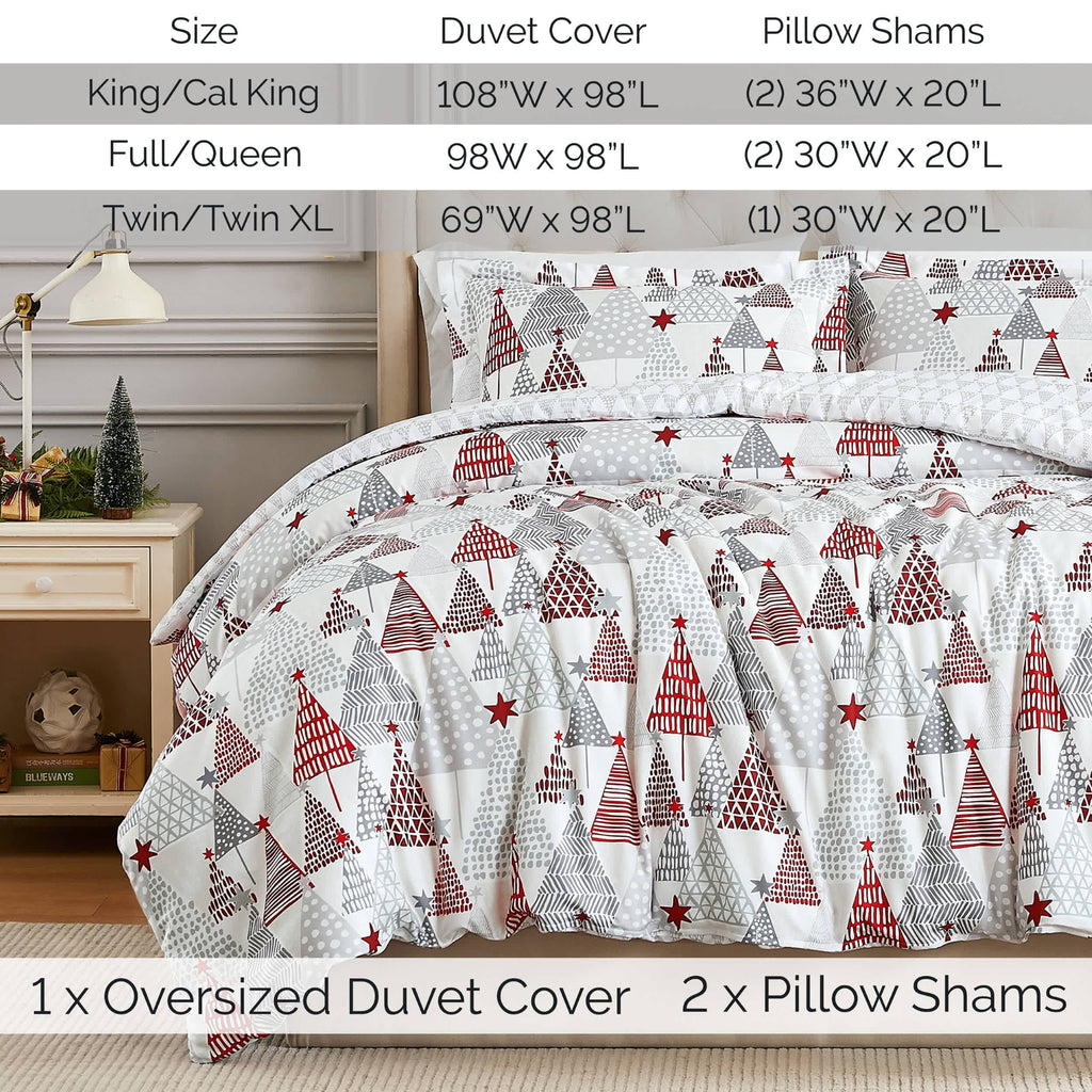 Southshore Fine Linens Merry and Bright Oversized Duvet Cover Set
