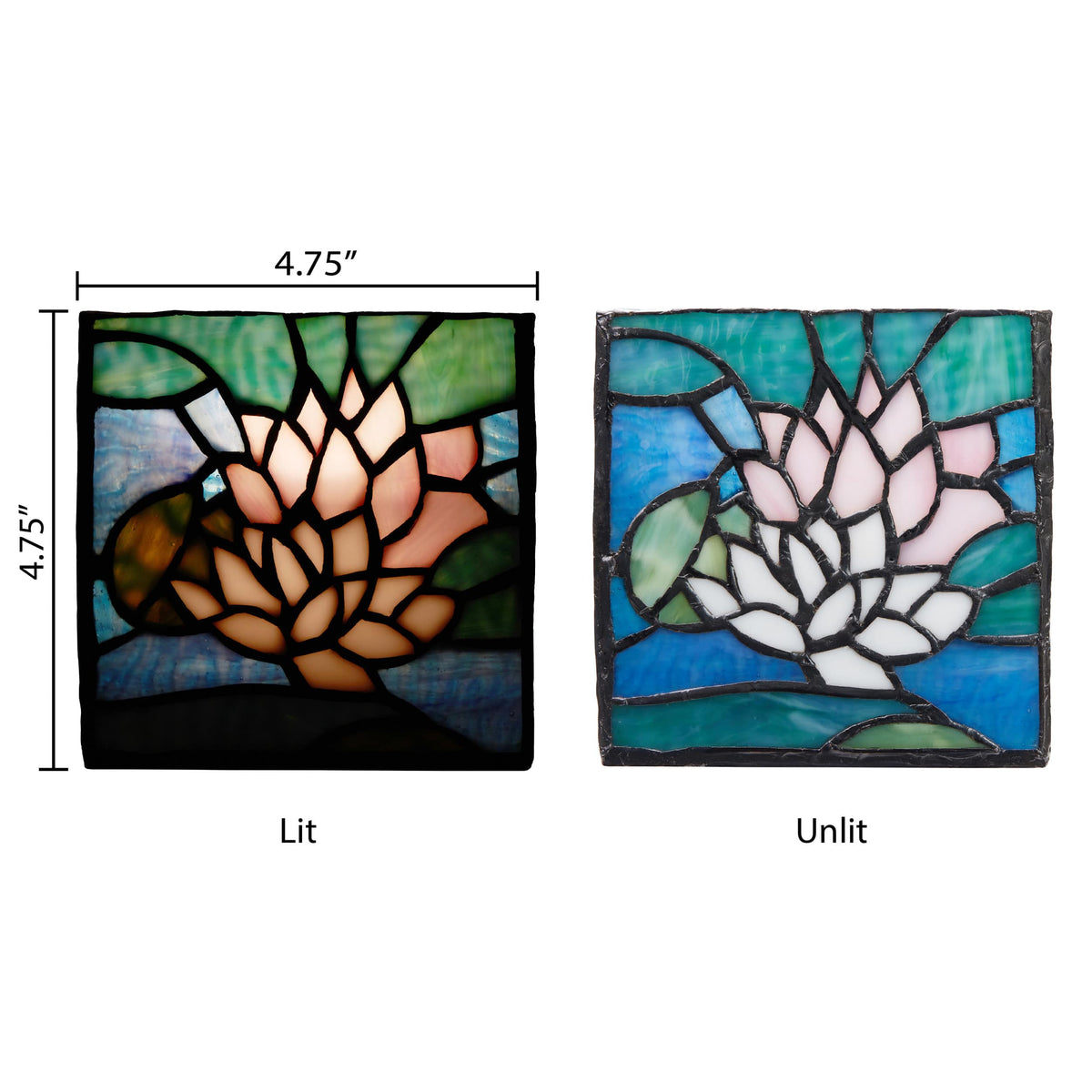 River of Goods Stained Glass Candle Holder