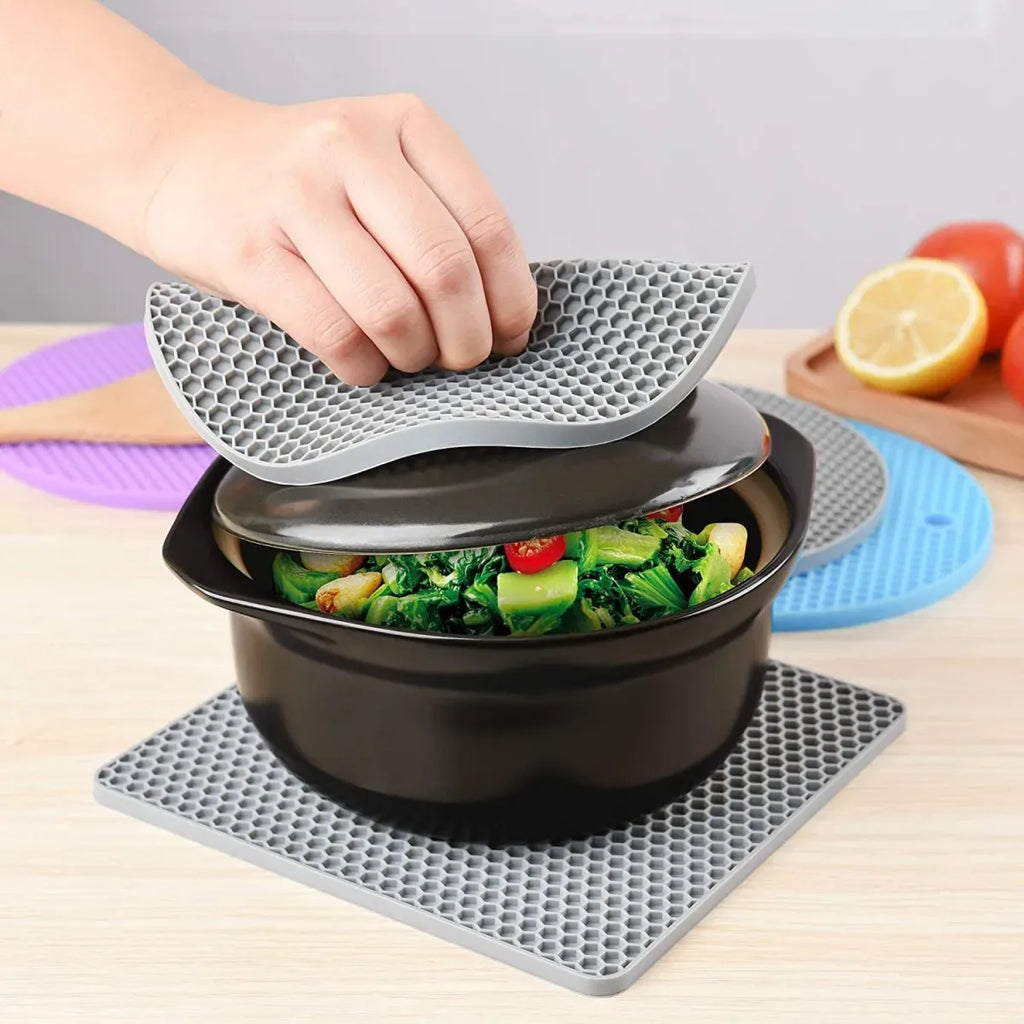 4-Pack Multi-Purpose Silicone Trivet Mats