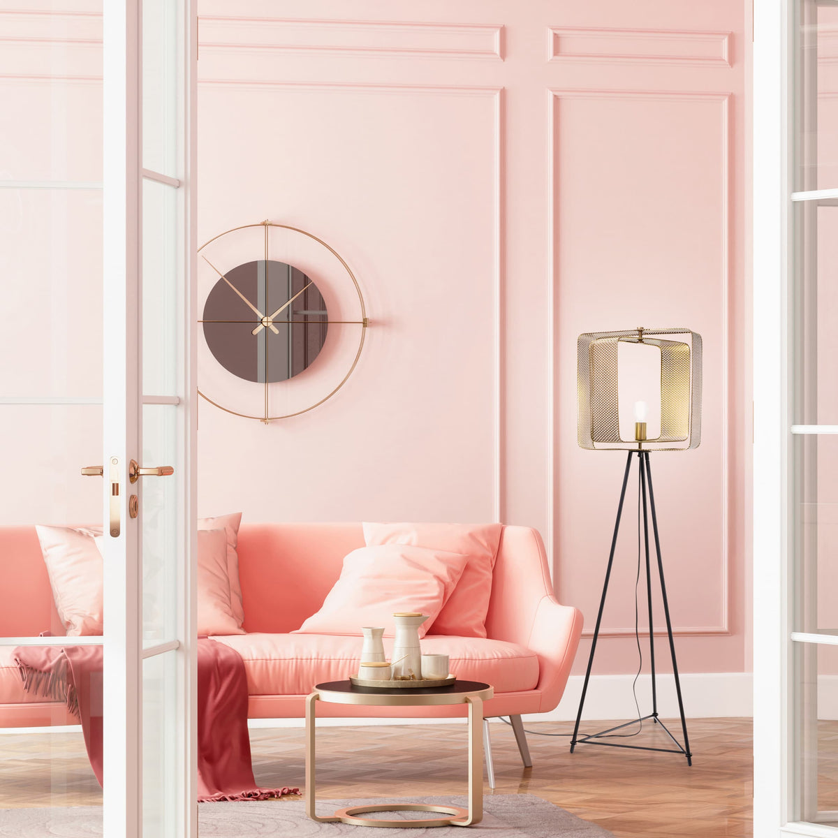 River of Goods Golden Floor Lamp