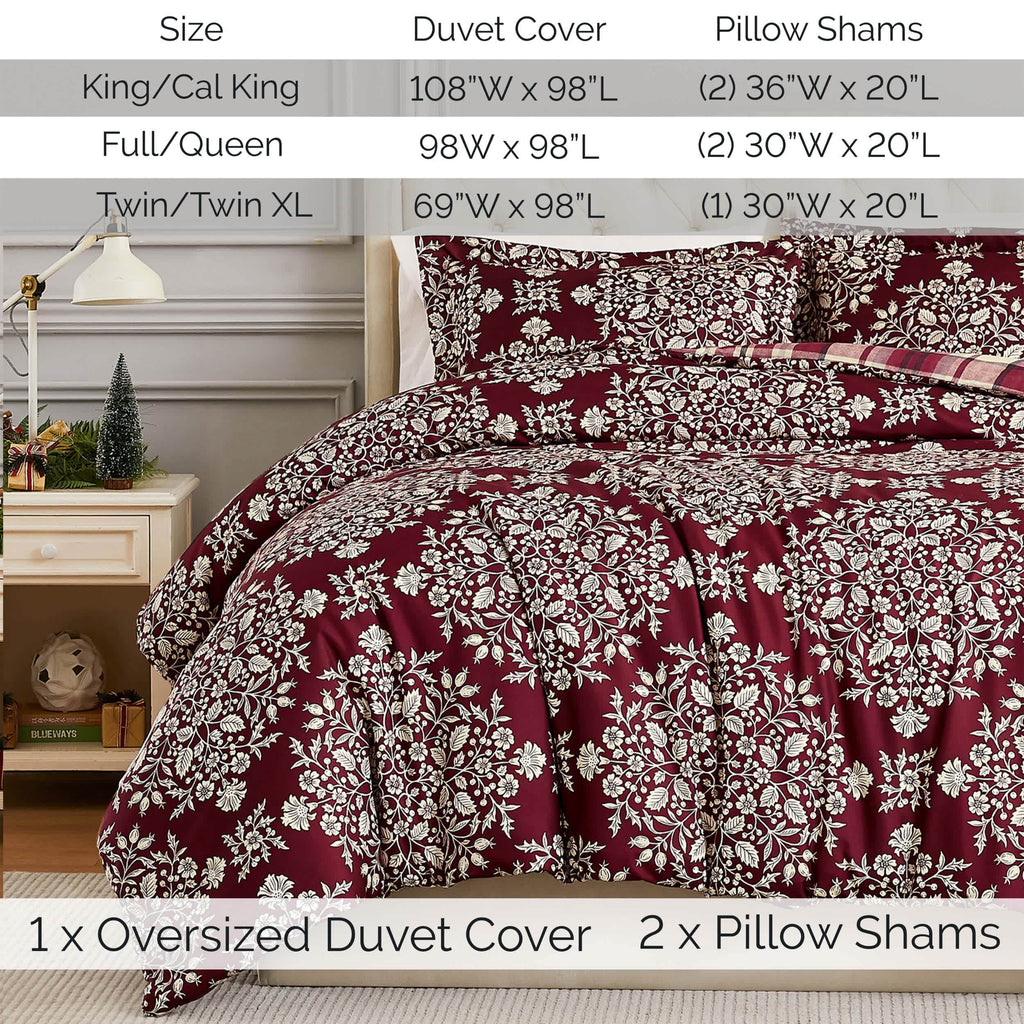 Southshore Fine Linens Christmas Carol Oversized Duvet Cover Set