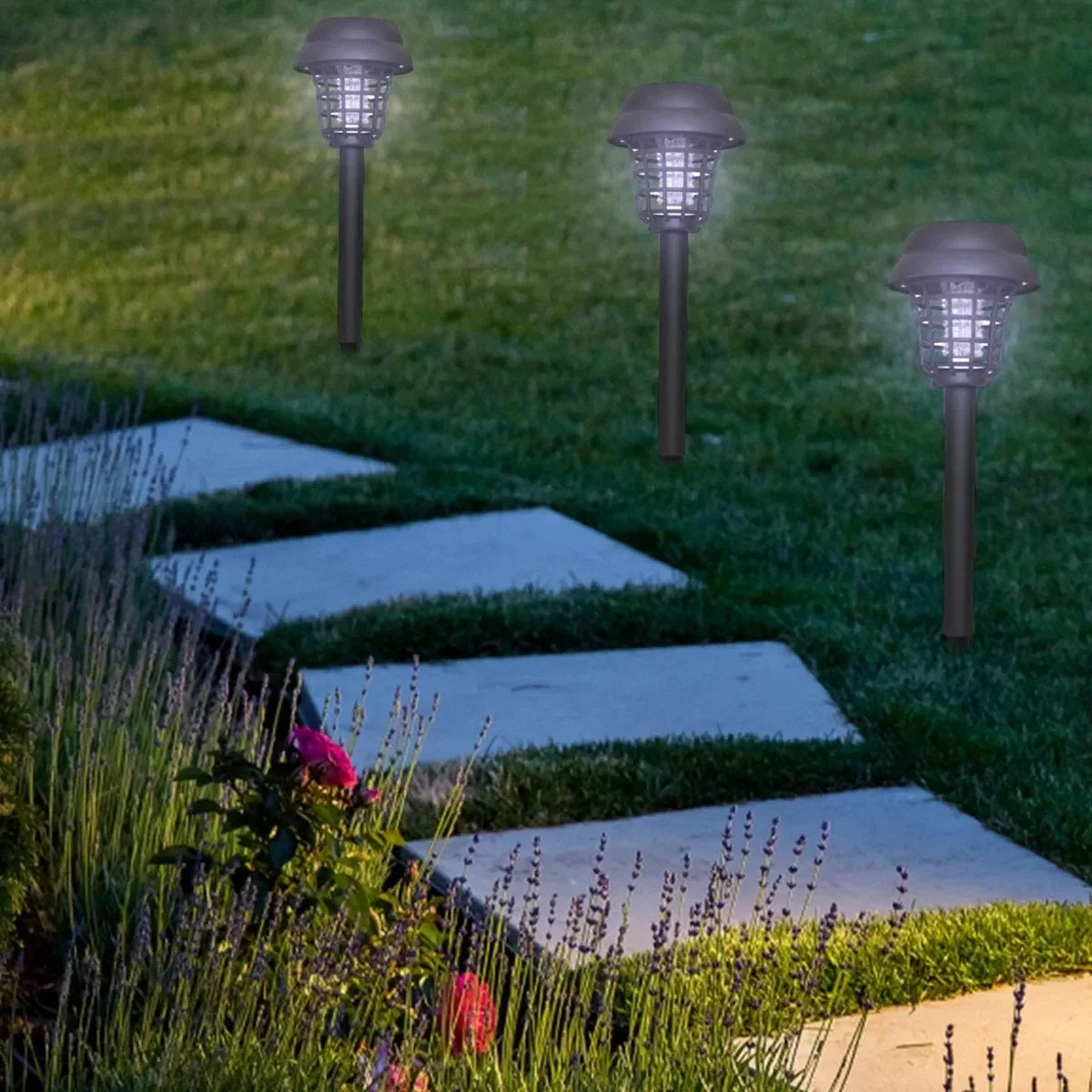 Solar-Powered Mosquito Killer Lamp