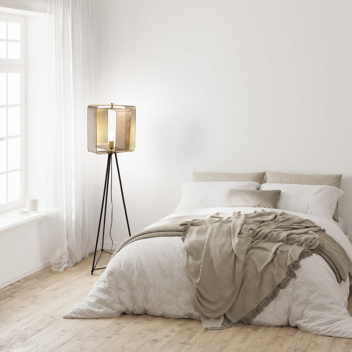 River of Goods Golden Floor Lamp