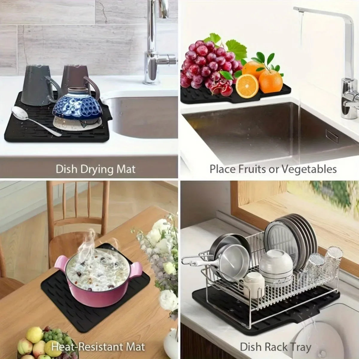 Silicone Sink Dish Drying Mat