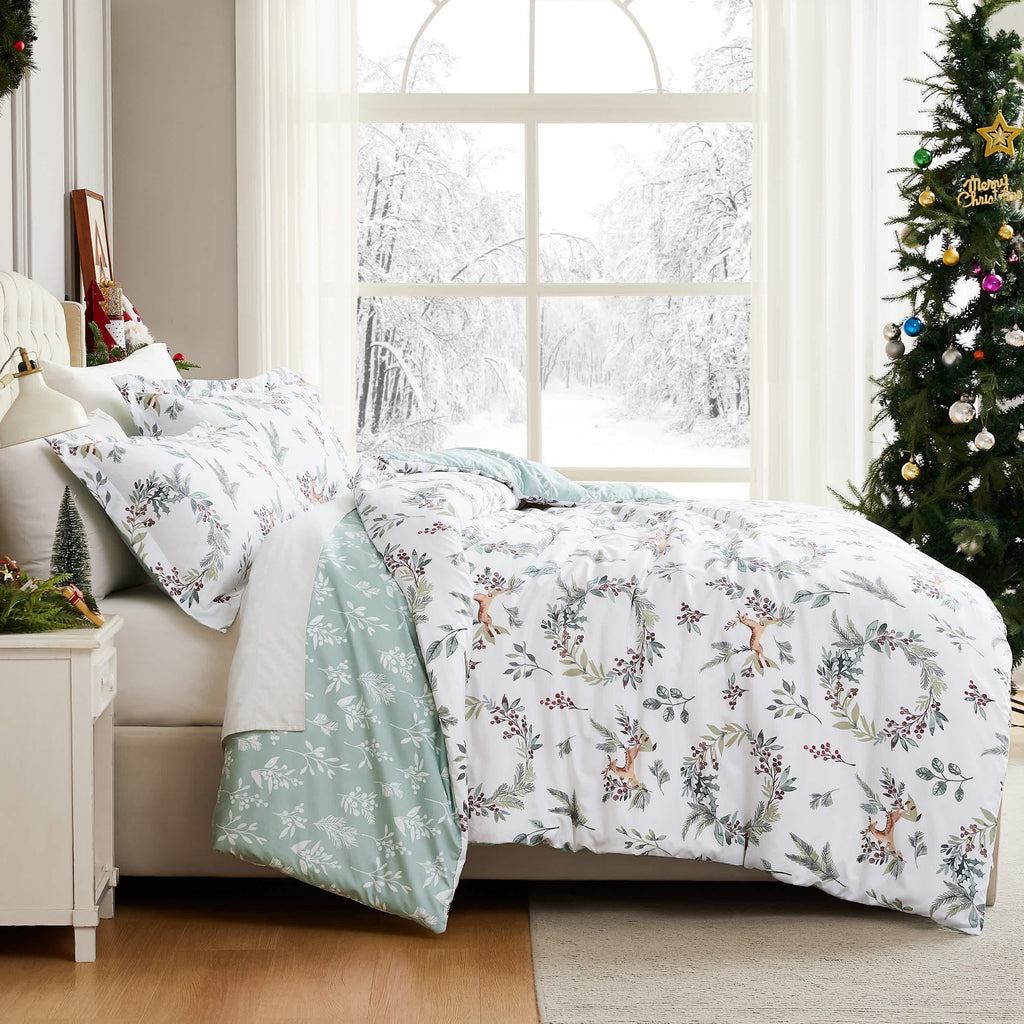 Southshore Fine Linens Happy Holidays Oversized Duvet Cover Set