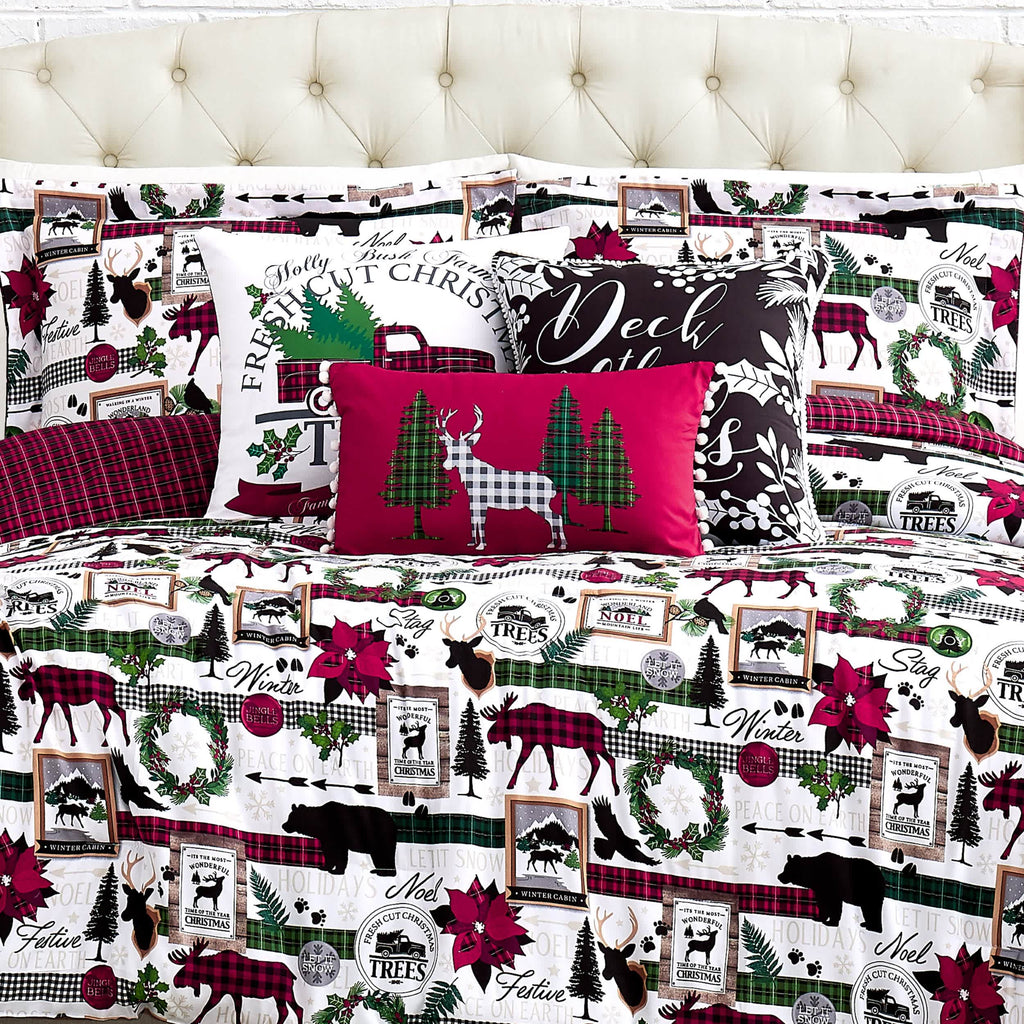Southshore Fine Linens Merrytown Christmas 6PC Comforter Set