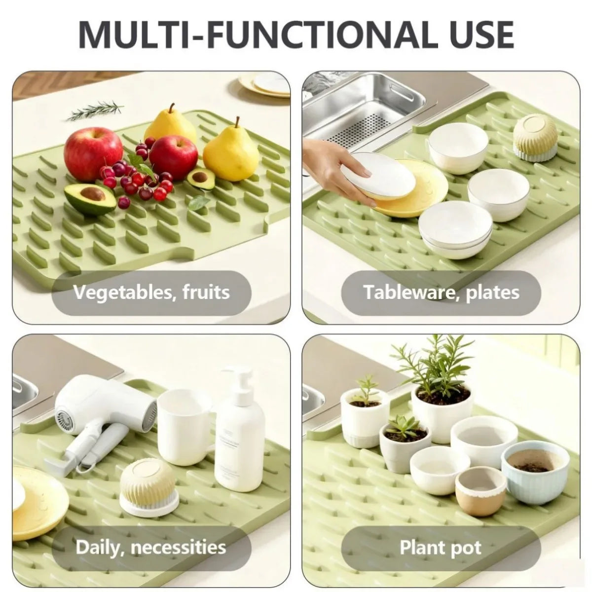 Silicone Sink Dish Drying Mat
