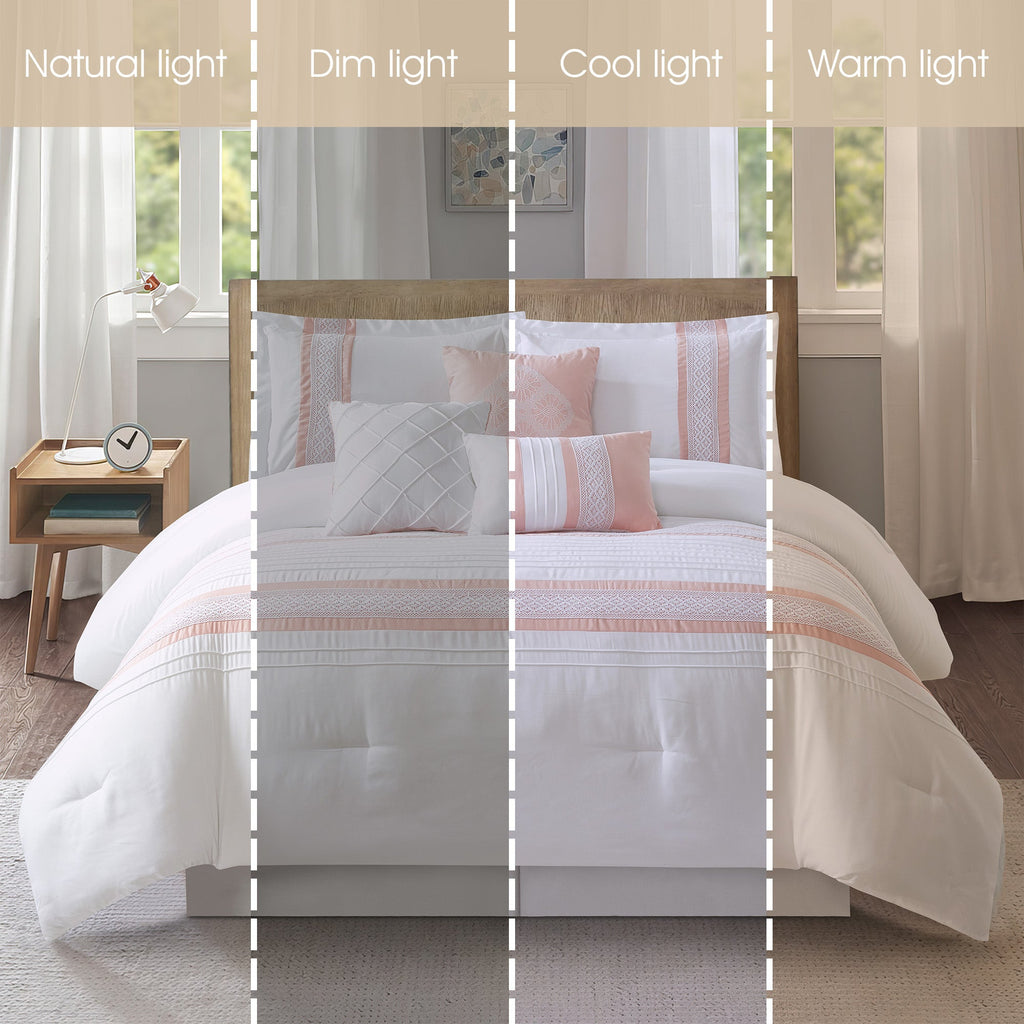 Nanshing Durango 7 Piece Microfiber Stripe Comforter Set